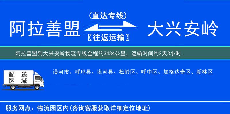 阿拉善盟到物流專(zhuān)線