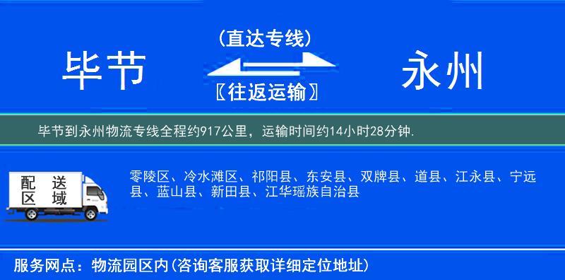 畢節(jié)到物流專線