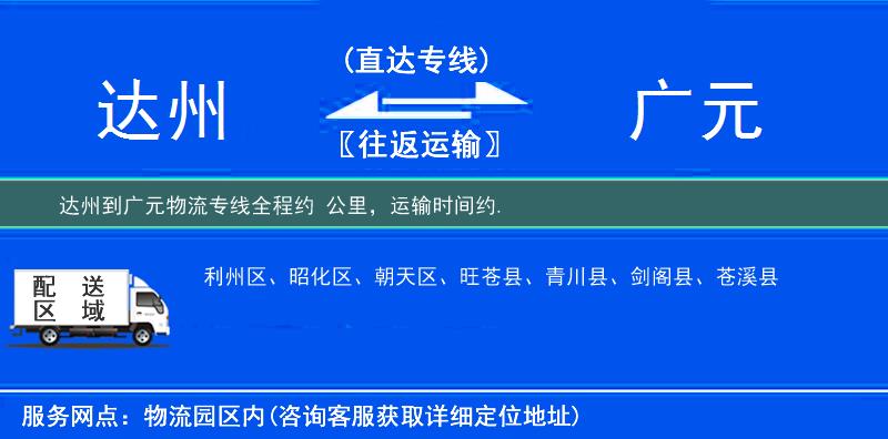 達(dá)州到物流專線