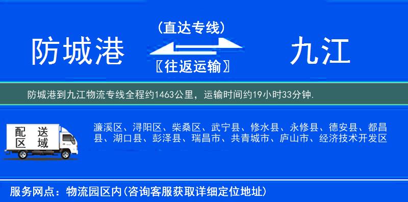 防城港到物流專(zhuān)線