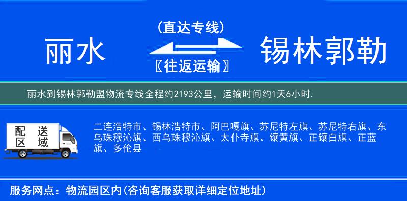 麗水到物流專線