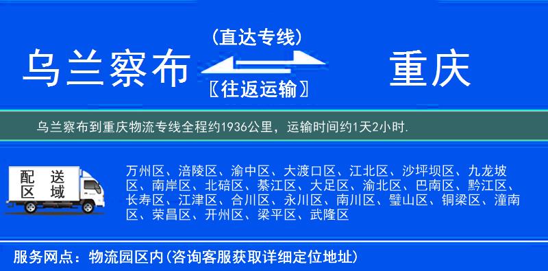 烏蘭察布到物流專線