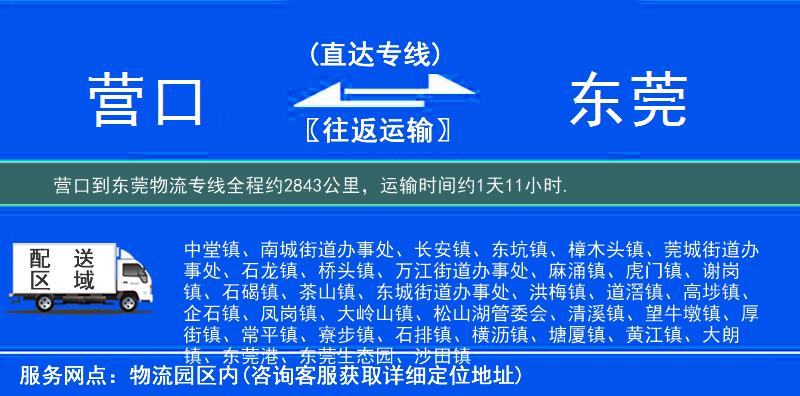 營(yíng)口到物流專線